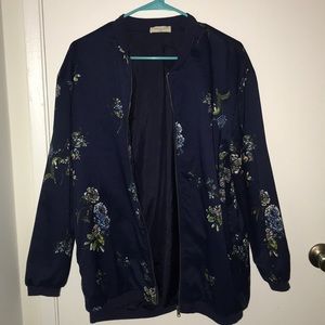 Floral bomber jacket